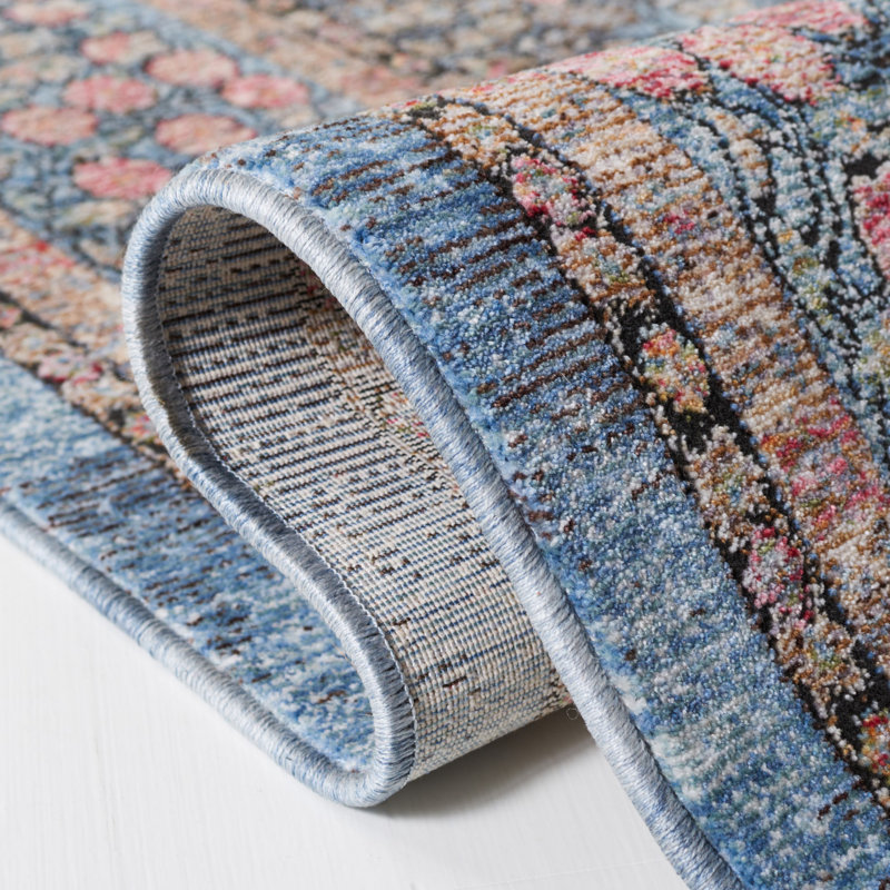 Safavieh Performance Blue / Black Rug Wayfair